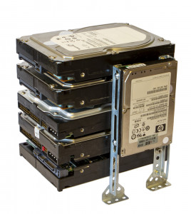 Подставка/Racks для 5-ти жестких дисков 3.5" HDD/SSD + 2 HDD 2.5", металл, оцинкованные направляющие