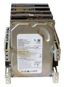 Подставка/Racks для 5-ти жестких дисков 3.5" HDD/SSD + 2 HDD 2.5", металл, оцинкованные направляющие