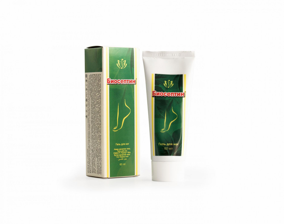 Биосептин, гель косметический, для ног, туба 60 мл. Биосептин, гель косметический, для ног, туба 60 мл.