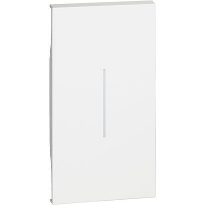 Лицевая панель для выключателей и переключателей, цвет - белый, клавиша на 2 модуля, KW01M2, Bticino, Living now. Лицевая панель для выключателей и переключателей, цвет - белый, клавиша на 2 модуля, KW01M2, Bticino, Living now.