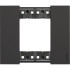 Рамка, немецкий стандарт, цвет черный, на 2 модуля, KA4802KG, Bticino, Living now. Рамка, немецкий стандарт, цвет черный, на 2 модуля, KA4802KG, Bticino, Living now.
